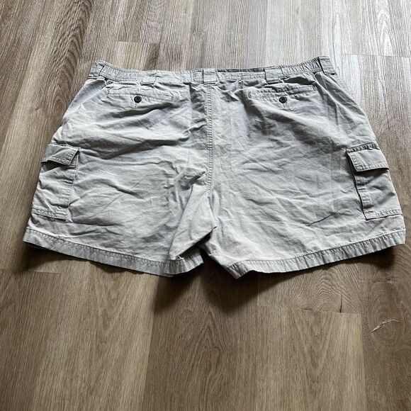 LL Bean Cargo Shorts Mens Size 44 Tropic Weight Comfort Waist Gray - Picture 7 of 7